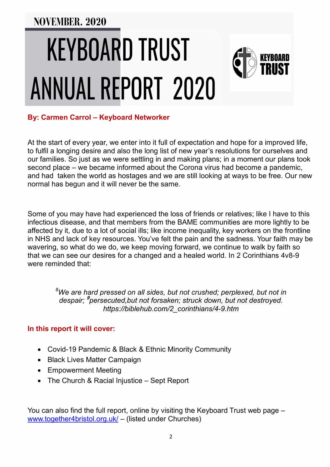 Keyboard Trust Annual Report 1