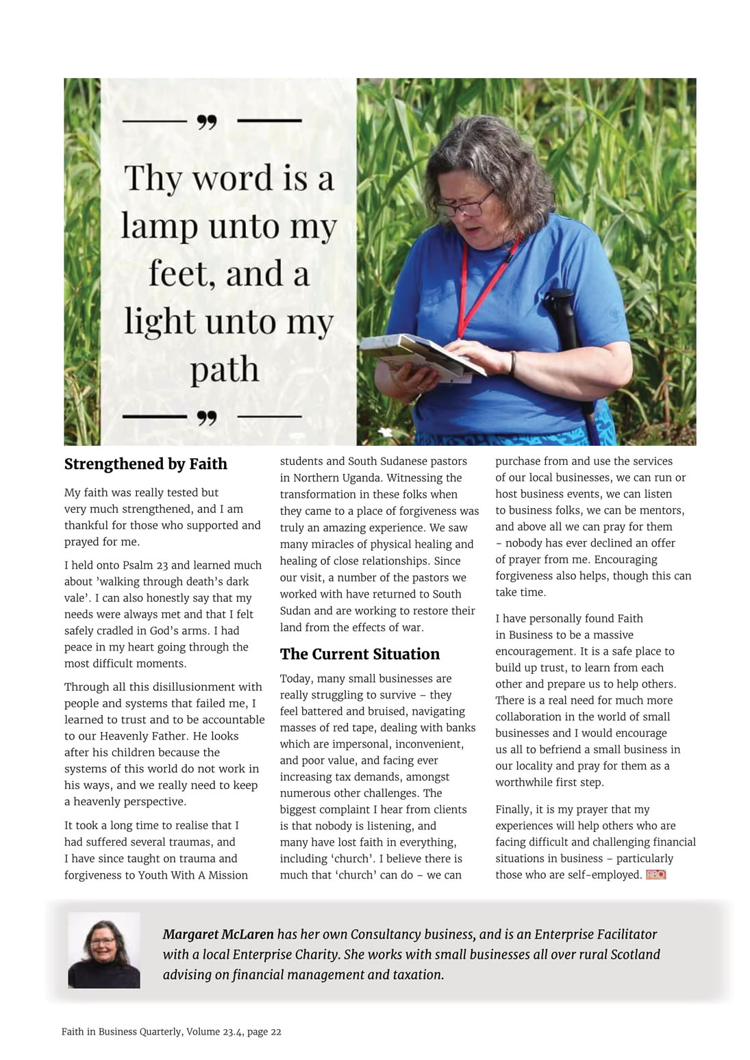 FiBQ 23.4 Margaret McLaren on 