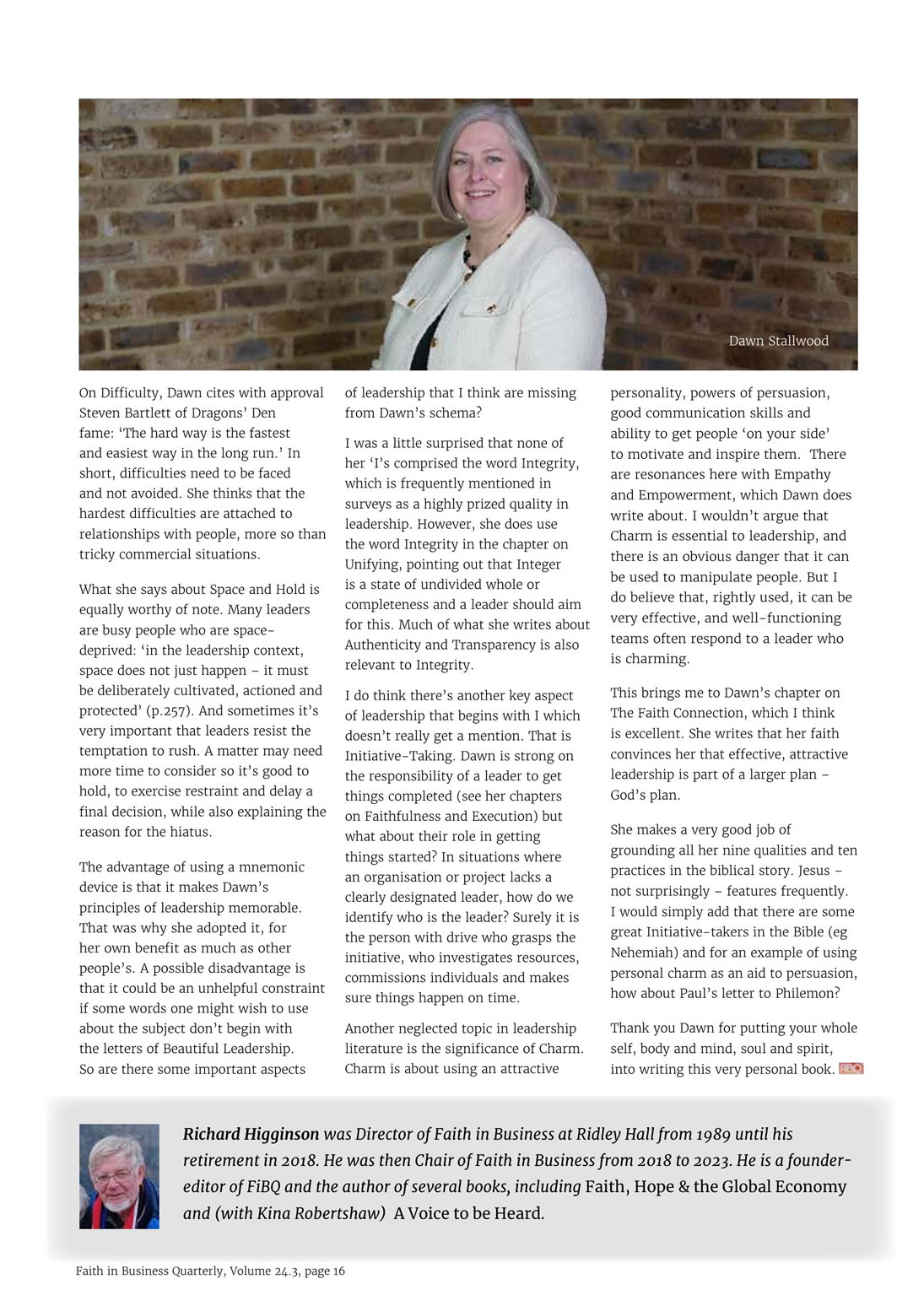 FiBQ 24.3 Higginson review of 