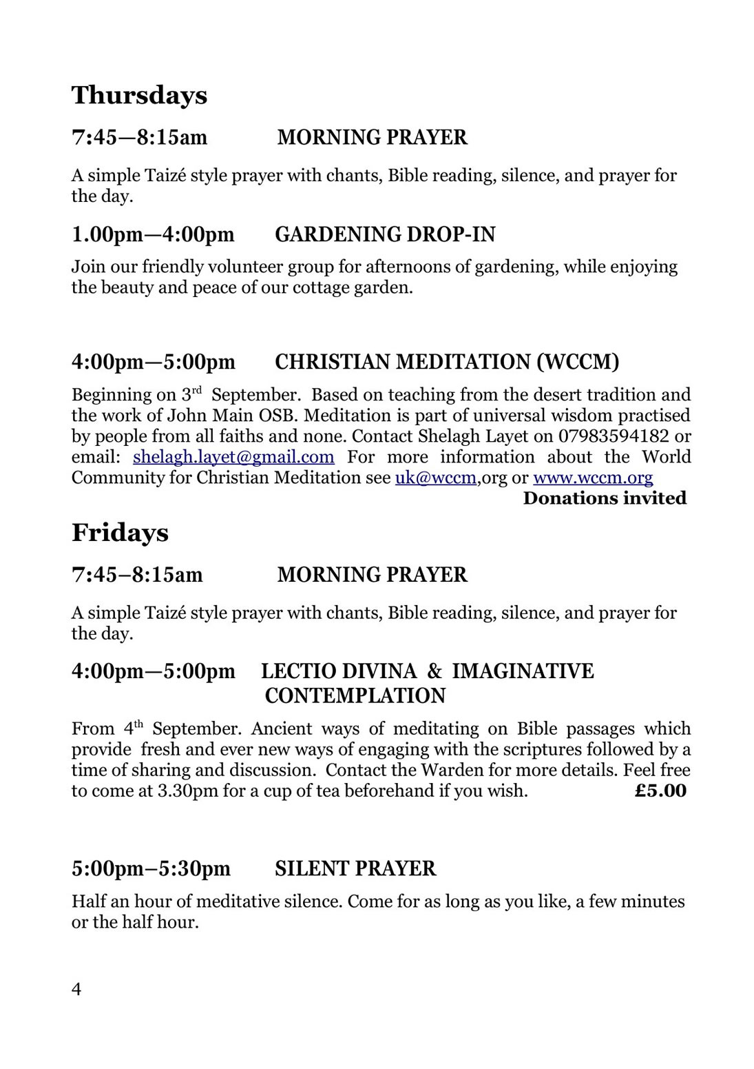 The Well Programme Autumn 2026