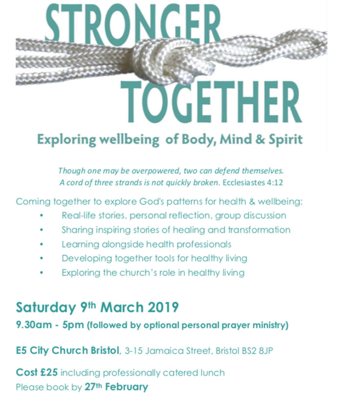 Healing Streams conference MAr