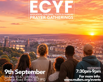 Wed 9 Sep - Education, Children, Youth and Families Prayer Gatherings